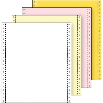 Printworks Professional 4 Part Blank Computer Paper 9 1/2 x 11 White/Canary 800 Sheets 02234