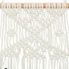 Set of 3 Cotton Macrame Handmade Intricately Weaved Wall Decors with Beaded Fringe Tassels Cream - The Novogratz - 4 of 4