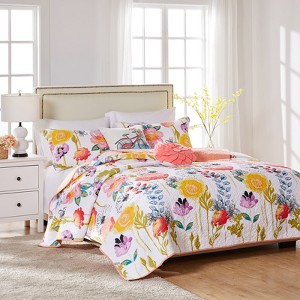 Greenland Home Fashions Watercolor Dream Bonus Set 5-Piece Full/Queen, 90x90 Inch - 1 of 3