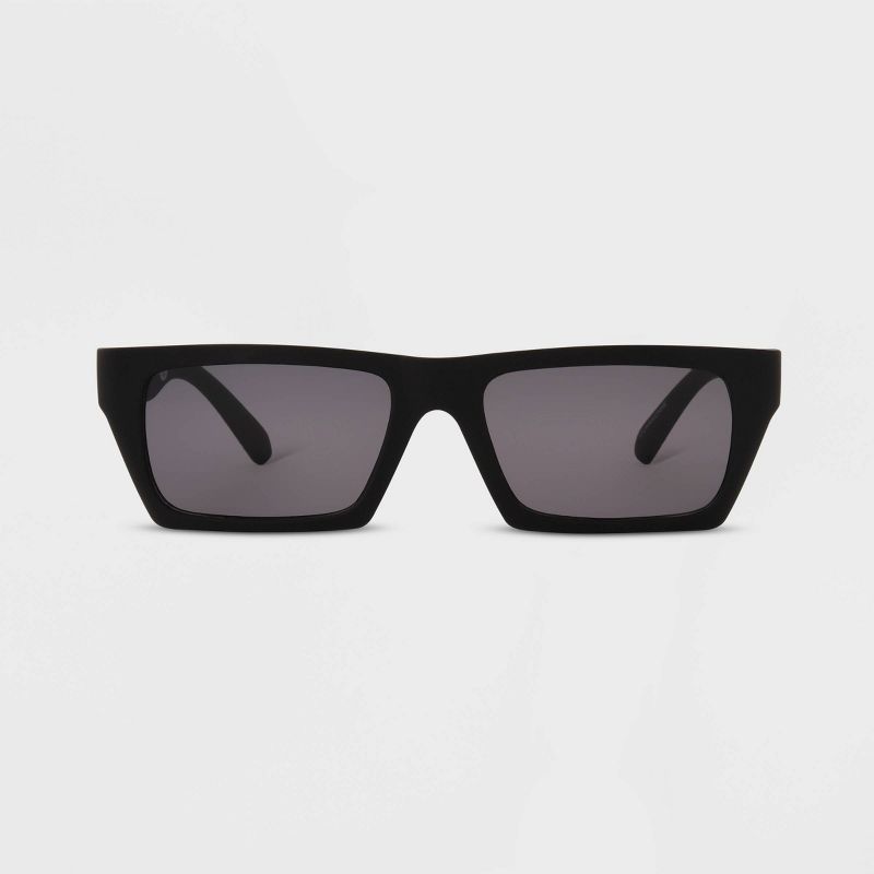 Men&#39;s Shiny Plastic Rectangle Sunglasses - Original Use&#8482; Black, 1 of 4