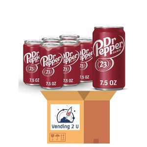 Dr Pepper Mini Cans - 7.5 Fl Oz Mini Cans (Pack of 12) - 1 of 4
