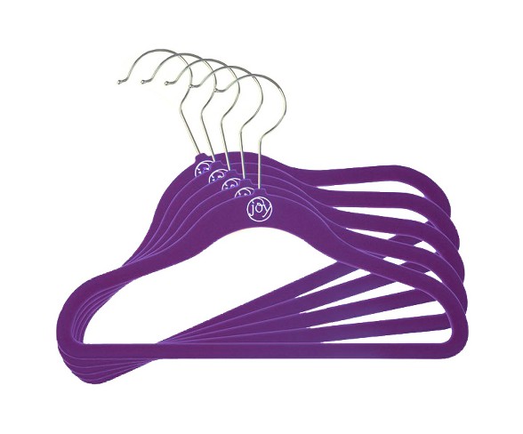 Huggable Hangers 5pc Kids Hangers - Purple