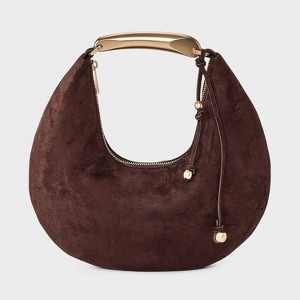 Metal Handle Crescent Handbag - A New Day™ - 1 of 4