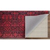Voss Transitional Trellis & Lattice Red/Black Area Rug - 4 of 4