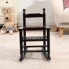VisioGear Rocking Chair, Children's Rocking Chair with Armrests, Indoor or Outdoor Porch Rocker for Garden, Black, 14.17"*18.90"*22.44" - 3 of 4