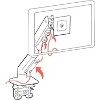 Ergotron HX Desk Monitor Arm - 42lb Load Capacity (Polished Aluminum) - 2 of 4