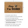 RugSmith Black Machine Tufted Honey, I am home Doormat - 3 of 4