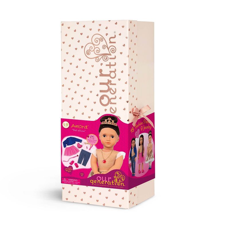 Our Generation Fashion Starter Kit in Gift Box Amora with Mix &#38; Match Outfits &#38; Accessories 18&#34; Fashion Doll, 3 of 14