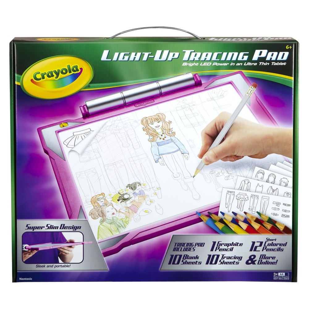 UPC 071662449087 product image for Crayola Light Up Tracing Pad - Pink | upcitemdb.com