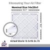 Filter King 14x20x1 Air Filter | 4-PACK | Carbon MERV 8 HVAC Pleated A/C Furnace Filters | MADE IN USA | Actual Size: 13.5 x 19.5 x .75" - 2 of 4