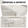 NicBex 360° Swivel Accent Chair with Ottoman Set,Chenille Barrel Armchair with Removable Back Pillow,2 Armrest Covers for Living Room,Bedroom - 4 of 4