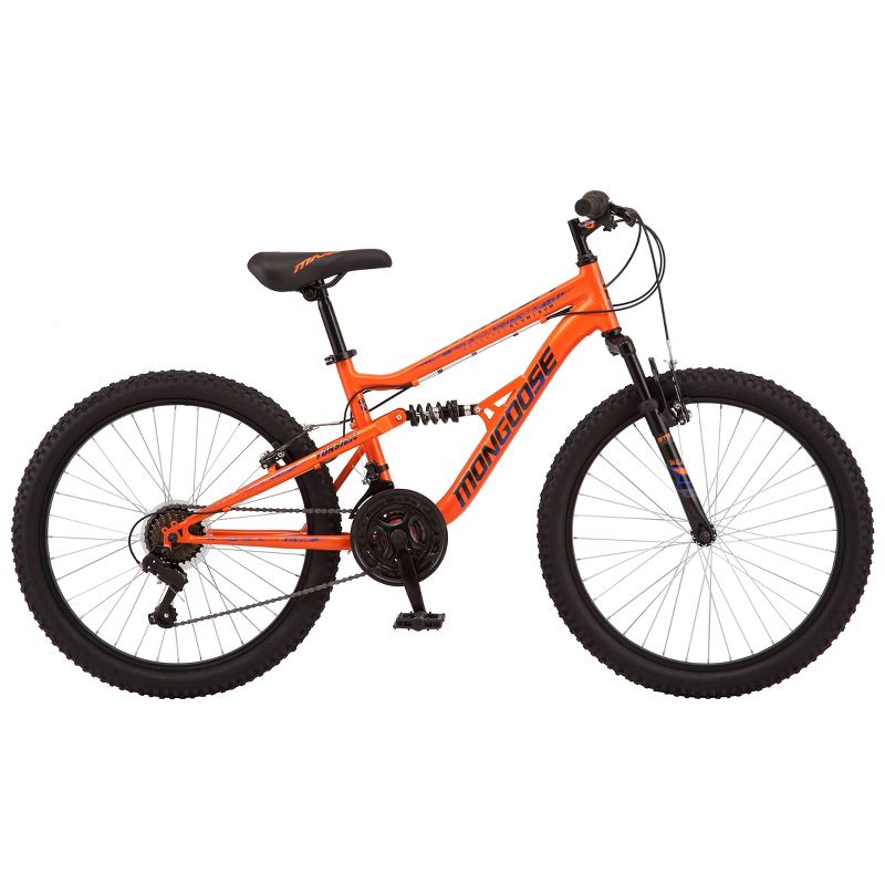 Mongoose Standoff 24&#34; Kids&#39; Mountain Bike - Orange, 5 of 10