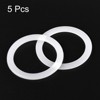 Unique Bargains Coffee Machine Replacement Parts Silicone Rings White 5 Pcs - 3 of 3
