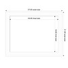 Amanti Art Basic Black Narrow Framed Dry Erase Magnetic Board - 3 of 4