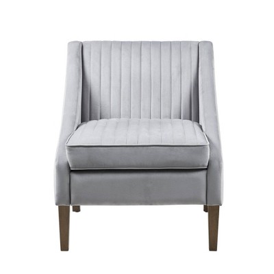 Halton Upholstered Accent Chair Light Gray - Madison Park : Target