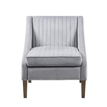 Halton Upholstered Accent Chair Light Gray - Madison Park