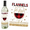 Big Dot of Happiness Flannel Fling Before the Ring - Buffalo Plaid Bachelorette Party Decor for Women and Men - Wine Bottle Label Stickers - Set of 4 - 2 of 4
