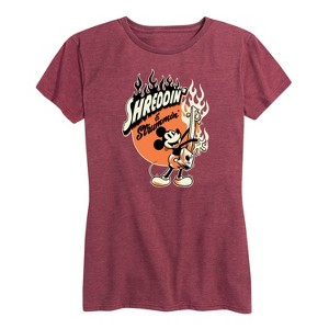 Women's - Disney - Shreddin And Strummin Short Sleeve Graphic T-Shirt - 1 of 4