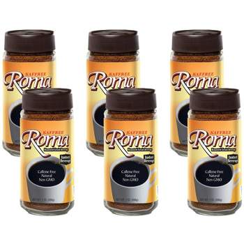 Kaffree Roma Instant Roasted Grain Beverage Caffeine Free - Case of 6/7 oz