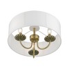 Livex Lighting Brookdale 3 - Light Semi-Flush Mount in  Antique Brass - 2 of 4