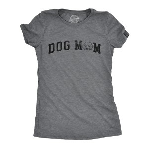 Womens Dog Mom Poodle T Shirt Funny Cute Puppy Pet Lovers Tee For Ladies - Crazy Dog Women's T Shirt - 1 of 4