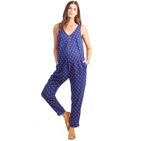 Ingrid & Isabel Sleeveless Zip Front Maternity Jumpsuit : Target