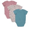 Hanes Pure Comfort Baby Short Sleeve Bodysuits, Organic Cotton, Boys & Girls, 3-Pack - 2 of 2