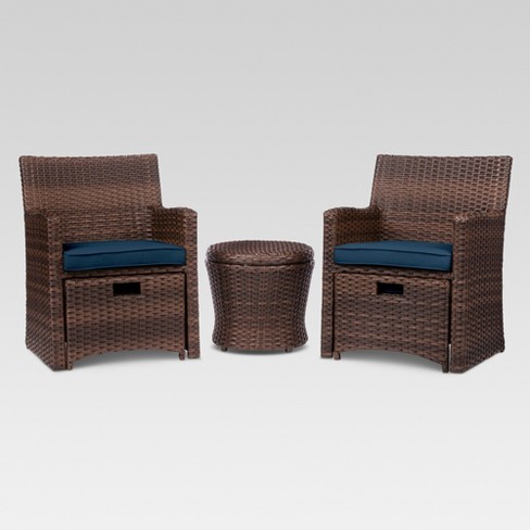 Halsted 5pc Wicker Patio Seating Set, Threshold Outdoor Furniture Target