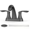4 Inch Centerset Bathroom Sink Faucet, 3 Hole Bathroom Faucets with Pop Up Drain, Bathroom Sink Faucets & Parts - 2 of 4