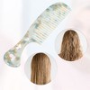Unique Bargains Women's Heart Style Handheld Wide Tooth Comb for Curly Thick Straight Hair 1 Pc - 3 of 4