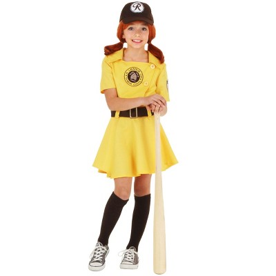 League of Their Own Luxury Kids Dottie Costume for Girls