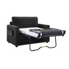 YOOCOZZ 47.2" Twin Size Sleeper Sofa with a Foldable Mattress,a Side Storage Pocket, a Foldable Side Table and Two USB Ports - 3 of 4