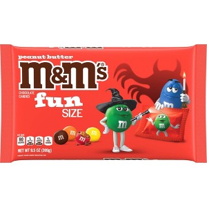 M&M's Halloween Peanut Butter Fun Size - 9.5oz - 1 of 4