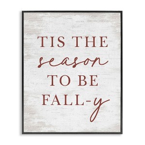 Stupell Industries Rustic Seasonal Fall Black Framed Giclee Art - 1 of 4