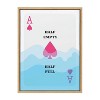 Kate & Laurel All Things Decor 18"x24" Half Full Framed Canvas by Honey Island Studio Natural - 2 of 4