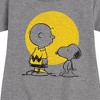 - Peanuts - Charlie Snoopy Hearts Graphic Short Sleeve Fleece Dress - 2 of 4