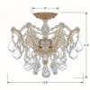 Crystorama Lighting Maria Theresa 3 - Light Semi-Flush Mount in  Gold - 4 of 4