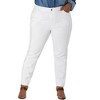 Agnes Orinda Women's Plus Size Mid Rise Stretch Washed Skinny Denim Jeans - 2 of 4