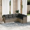 vidaXL Garden Sofa Set Grey - 2 of 4