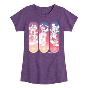 Girls' - Disney - Mickey & Friends Fitted Short Sleeve Graphic T-Shirt - 1 of 4