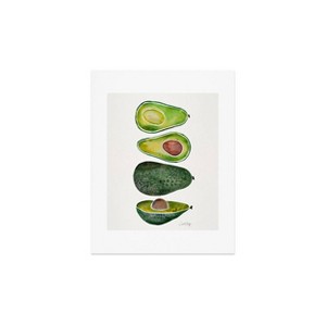 Cat Coquillette Avocado Slices Wall Art Print Green - society6 - 1 of 4