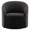 32" Wide Boucle Upholstered Swivel Barrel Chair - Kinwell - 2 of 4