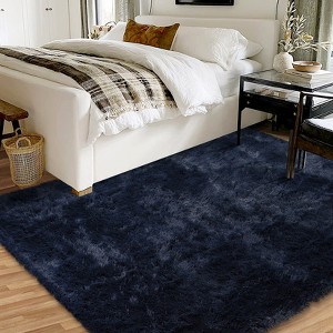Luxury Shag Area Rugs for Living Room Bedroom Non-Slip Fluffy Soft Shaggy Rug Carpet Indoor Plush 8x10 Rug for Kids Play Room Nursery Home Dorm Decor - 1 of 4