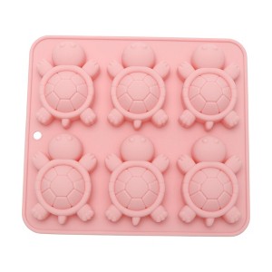 Unique Bargains Candy Moulds 6-Cavity Turtle Shape Candy Mould Hand Wash 6.5"x5.83"x0.87" 1 Pc - 1 of 4