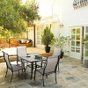 HAPPATIO Patio Dining Set,5 Piece Dining Set,4 Textilene Dining Chairs and 1 Square Dining Table. Easy to Maintain and Weather-Resistant - 3 of 4