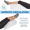 Allsett Health Leg Elevation Pillow - Memory Foam Top, Relieves Foot and Ankle Injury, Leg Pain, Hip, Knee Pain, Improves Blood Circulation - 3 of 4