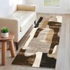 Modern Abstract Indoor Area Rug Low Pile Non Slip Soft Carpet For Living Room Bedroom Washable Foldable Rugs Office Rome Decor - 4 of 4