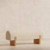 Maven Lane Juno Contemporary Upholstered Wooden Bench in Refined Natural Finish - 3 of 4