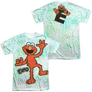 Men's Sesame Street Elmo Scribble (Front Back Print) Short Sleeve Costume T-Shirt - 1 of 4