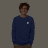Dalix Mushroom (Glow in the Dark) Embroidered Fleece Sweatshirt Pullover Mens - 2 of 4